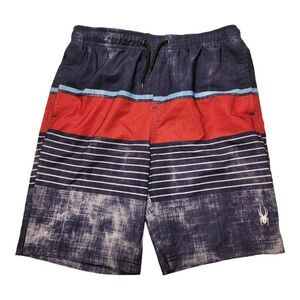 NWOT Spyder Swim Trunks Boy‎ Size Large 14-16 Multicolored with Drawstring